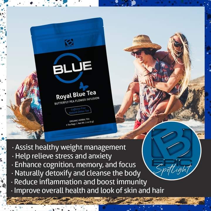 Royal blue tea