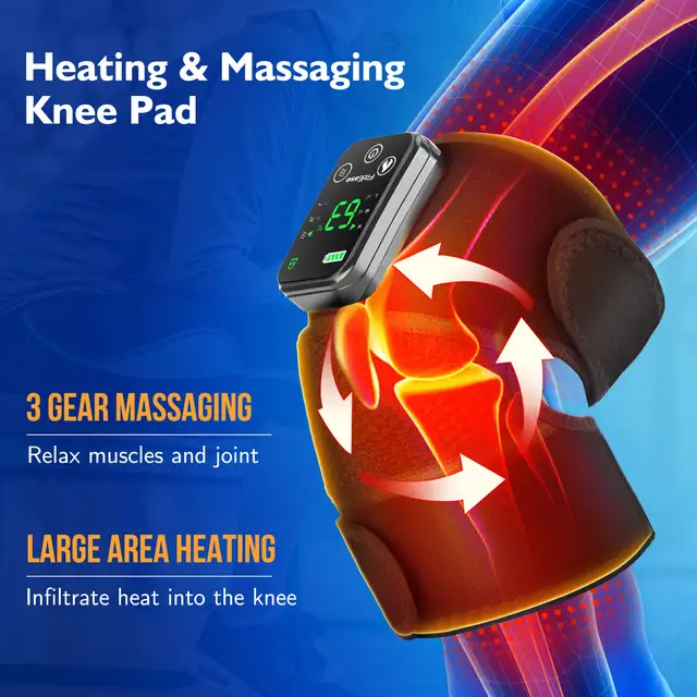 3 in 1 knee shoulder heated vibration wrap